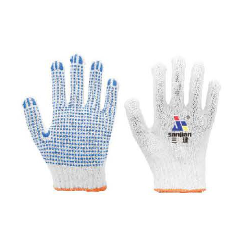 Industriell gepunktete Handschuhe